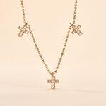 Collier Fatos Plaqu&eacute; Or Jaune Oxyde De Zirconium - Colliers fantaisie Femme | Histoire d&rsquo;Or