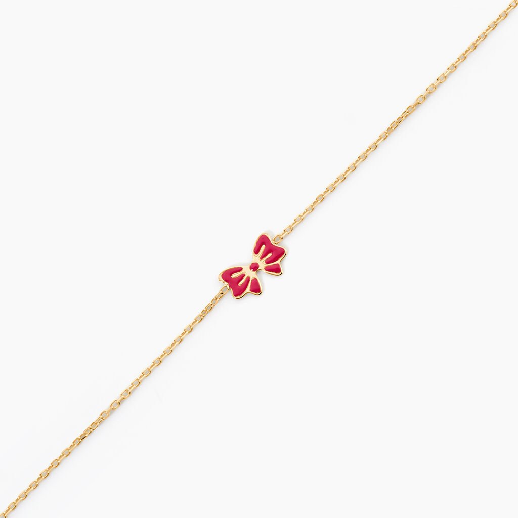 Bracelet Amelie Noeud Or Jaune - Bijoux sans pierre Enfant | Histoire d&rsquo;Or