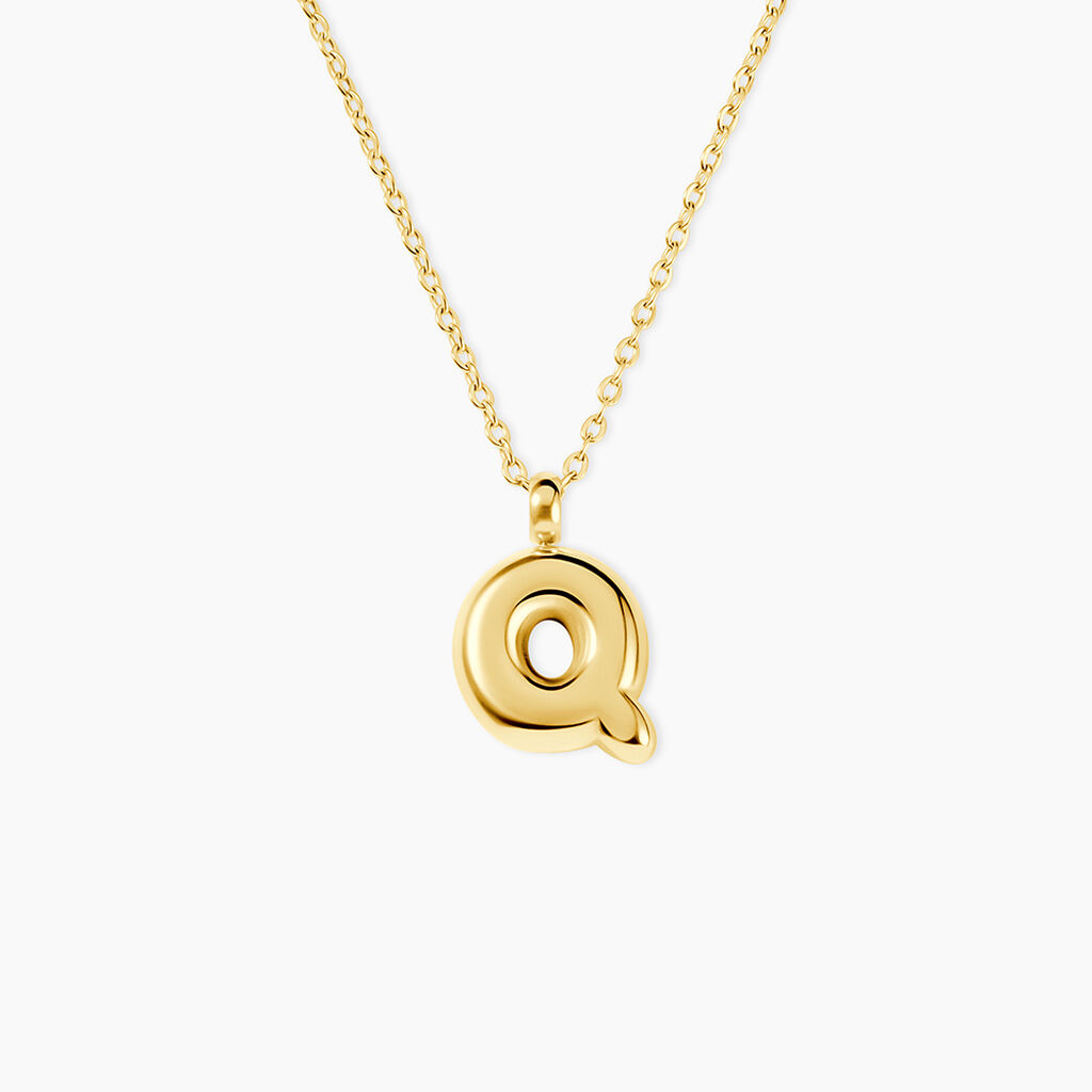 Collier Feliciane Acier Dor&eacute; - Cadeaux de naissance Femme | Histoire d&rsquo;Or