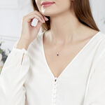 Collier Dalia Or Rose Topaze Et Oxyde De Zirconium - Colliers Femme | Histoire d&rsquo;Or