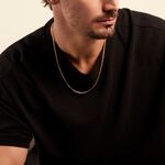 Collier Capucin Or Jaune Maille Marine Plate - Chaines Homme | Histoire d&rsquo;Or