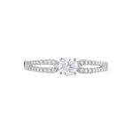 Bague Solitaire Katalina Or Blanc Diamant - Bagues solitaires Femme | Histoire d&rsquo;Or