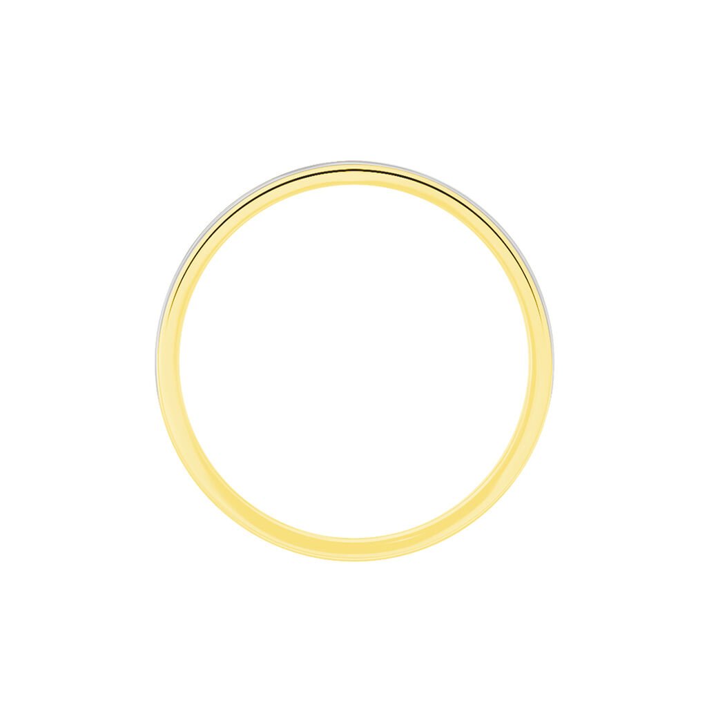 Alliance Markei Ruban Plat Or Bicolore - Alliances Unisex | Histoire d&rsquo;Or