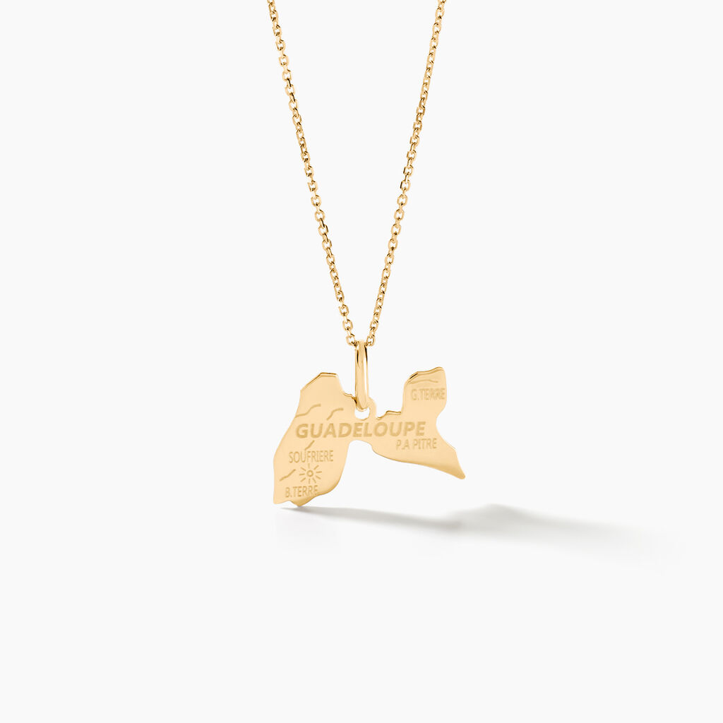 Pendentif Gaietana Guadeloupe Or Jaune - Pendentifs Famille | Histoire d’Or