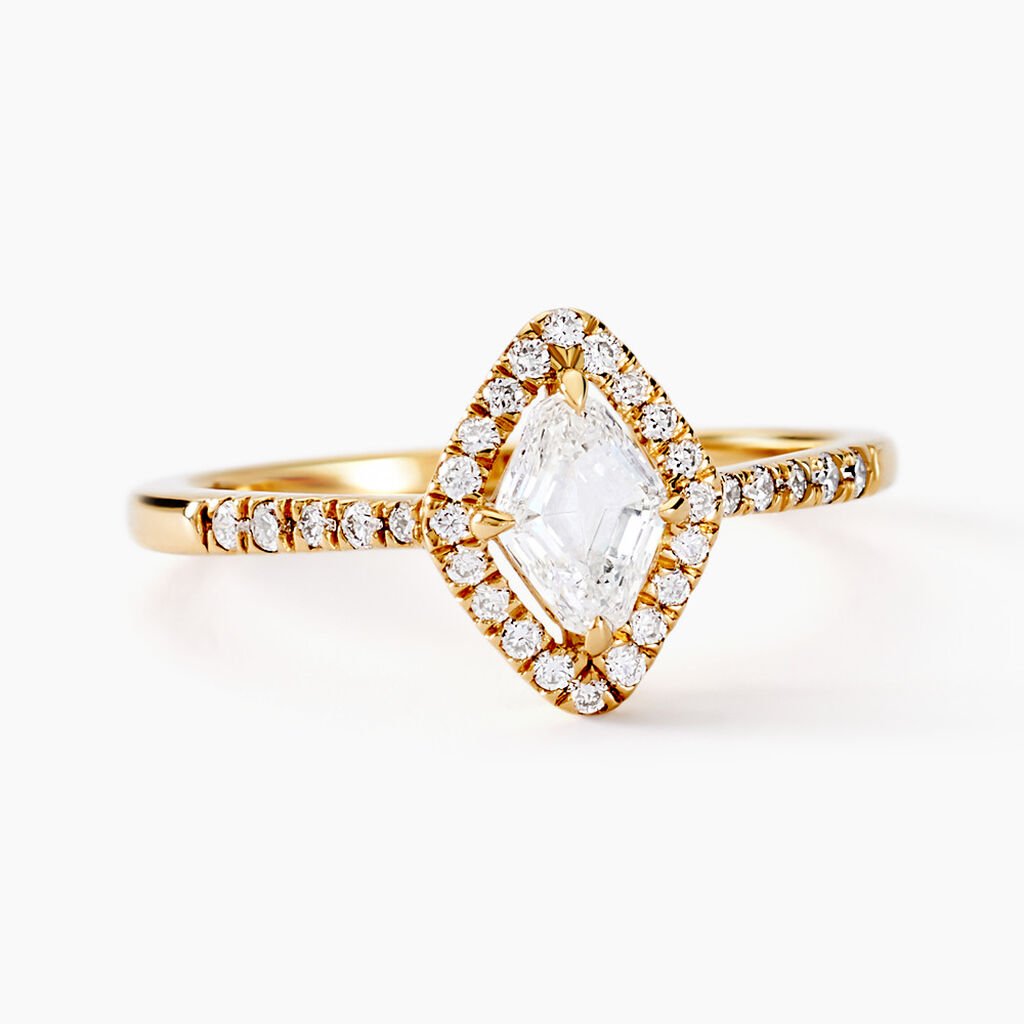 Bague Icone Or Jaune Diamant Synthetique - Bagues solitaires Femme | Histoire d&rsquo;Or