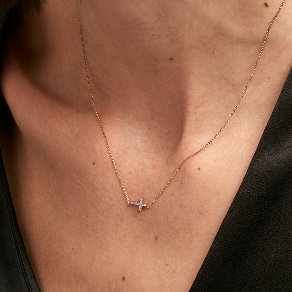 Collier Like A Virgin Or Jaune Oxyde De Zirconium - Colliers Femme | Histoire d’Or