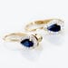 Boucles D'oreilles Pendantes Doorsie Or Jaune Saphir Et Diamant - Boucles d'oreilles pendantes Femme | Histoire d’Or