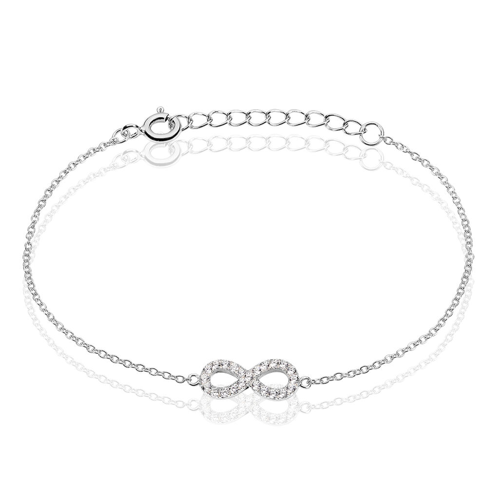 Bracelet Lou Argent Blanc Oxyde De Zirconium - Bracelets fantaisie Femme | Histoire d’Or