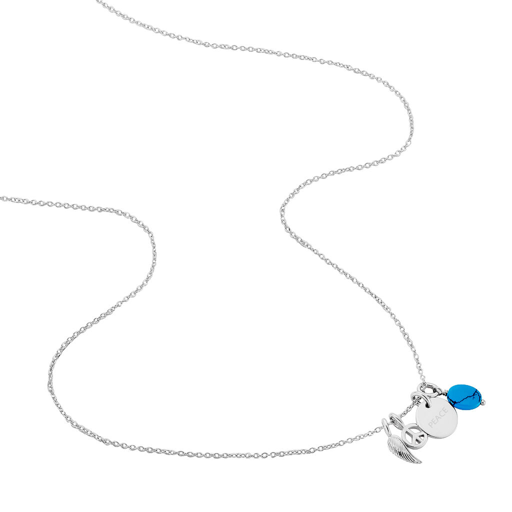 Collier Ammel Argent Blanc - Colliers fantaisie Femme | Histoire d&rsquo;Or