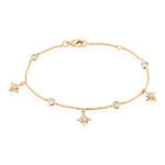 Cha&icirc;ne De Cheville Lenka Plaqu&eacute; Or Jaune Oxyde De Zirconium - Cha&icirc;nes de cheville Femme | Histoire d&rsquo;Or