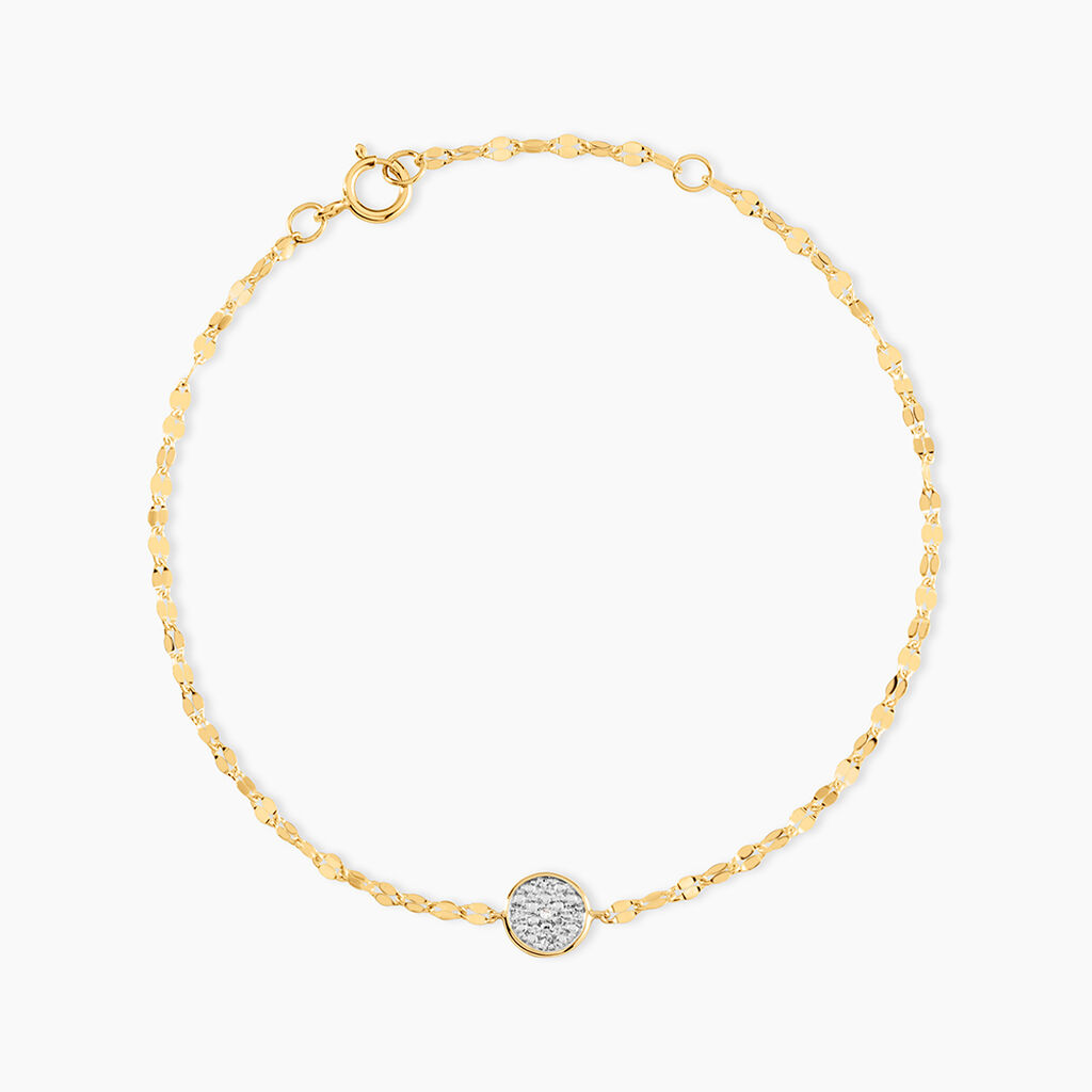 Bracelet Or Jaune Luminata Diamants - Bracelets Femme | Histoire d&rsquo;Or