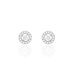 Boucles D'oreilles Puces Star Or Blanc Oxyde De Zirconium - Clous d'oreilles Femme | Histoire d’Or