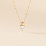 Collier Plaqu&eacute; Or Caner Oxydes De Zirconium - Colliers fantaisie Femme | Histoire d&rsquo;Or