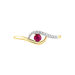 Bague Or Jaune Karmele Rubis - Bagues solitaires Femme | Histoire d’Or