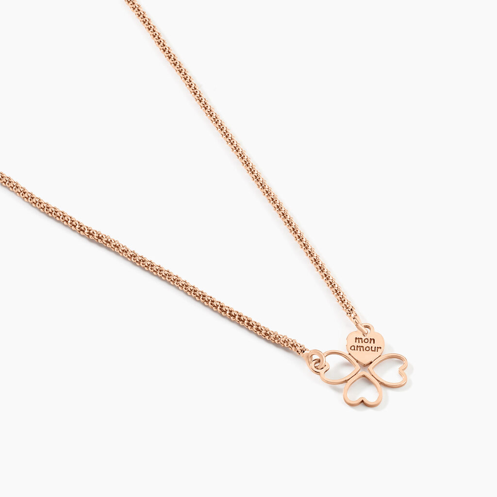Collier Amorette Argent Rose - F&ecirc;te des m&egrave;res Femme | Histoire d&rsquo;Or