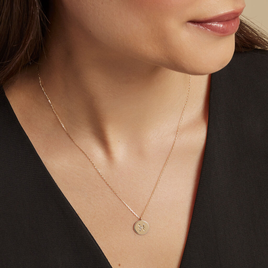Collier Astrolae Or Jaune Diamant - Colliers Zodiaque Femme | Histoire d’Or