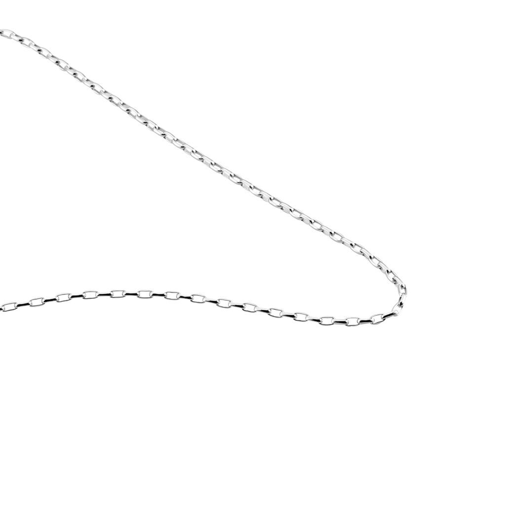 Collier Claudine Maille Forcat Argent Blanc - Bijoux sans pierre Homme | Histoire d&rsquo;Or