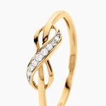 Bague Rabindra Or Jaune Diamant - Bagues avec pierre Femme | Histoire d&rsquo;Or