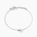Bracelet Curve Argent Blanc - Bracelets Femme | Histoire d’Or