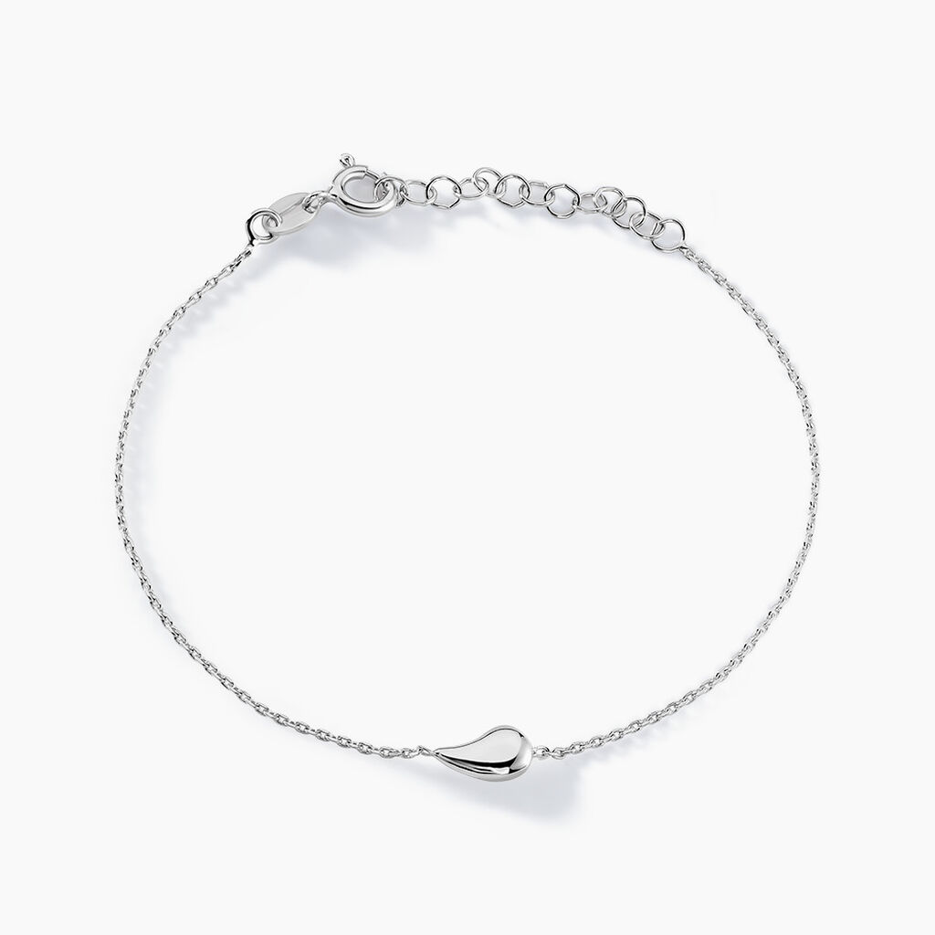 Bracelet Curve Argent Blanc - Bracelets Femme | Histoire d’Or