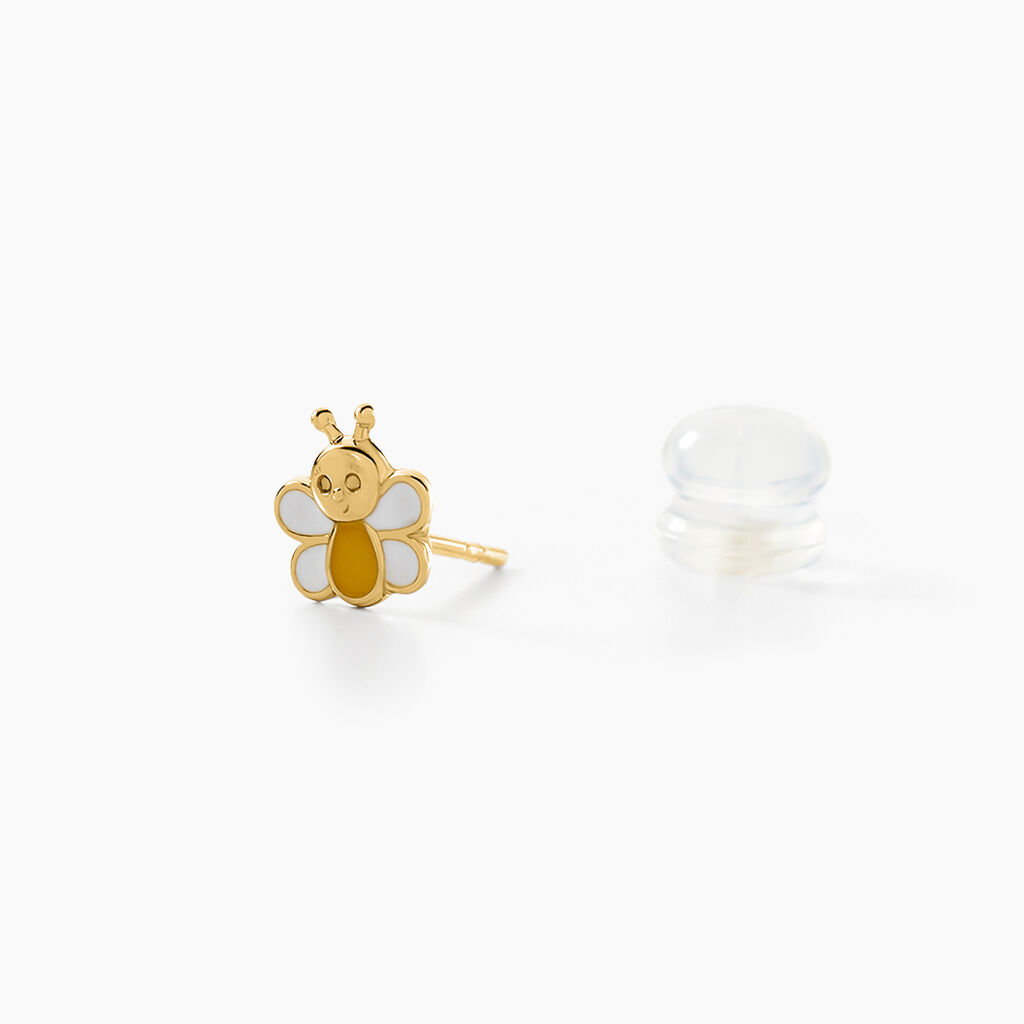 Boucles D'oreilles Puces Buz Or Jaune - Clous d'oreilles Enfant | Histoire d’Or