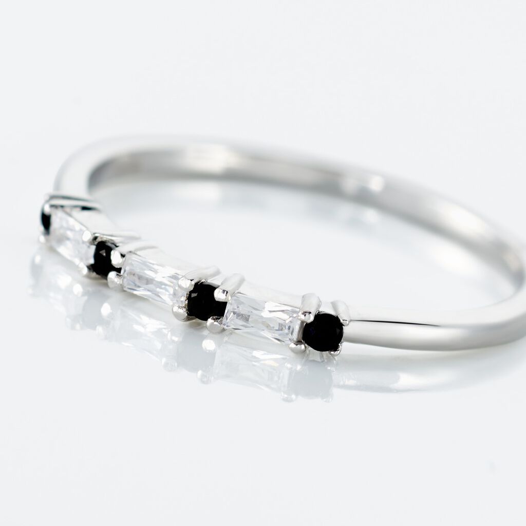 Bague Adriana Argent Blanc Oxyde De Zirconium - Bagues avec pierre Femme | Histoire d’Or