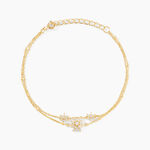 Bracelet Leila Argent Jaune Oxyde De Zirconium - Bracelets Femme | Histoire d&rsquo;Or