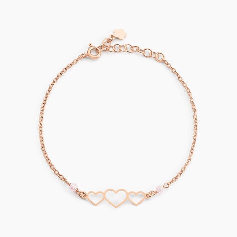 Bracelet Love Love Argent Rose Oxyde De Zirconium - Bracelets Femme | Histoire d’Or