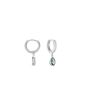 Creoles Jerusha Argent Blanc Oxydes De Zirconium