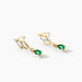 Boucles D'oreilles Pendantes Or Jaune  Patrocle Emeraude Et Diamants - Boucles d'oreilles pendantes Femme | Histoire d’Or