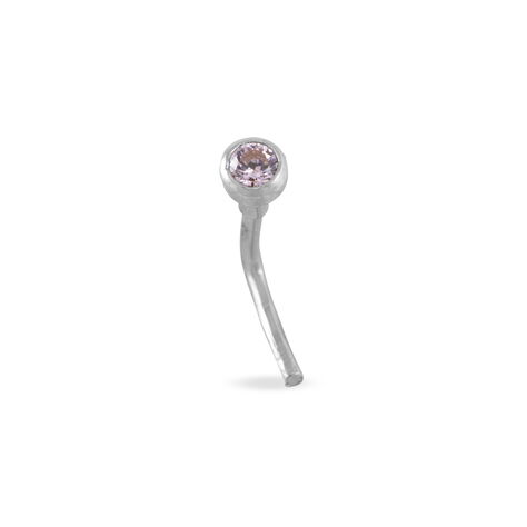 Piercing De Nez Fethi Serti Clos Or Blanc Oxyde De Zirconium - Piercing Nez Femme | Histoire d&rsquo;Or