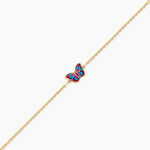 Bracelet Sulivia Papillon Argent Dor&eacute; A L'Or 750/1000 - Bijoux sans pierre Enfant | Histoire d&rsquo;Or