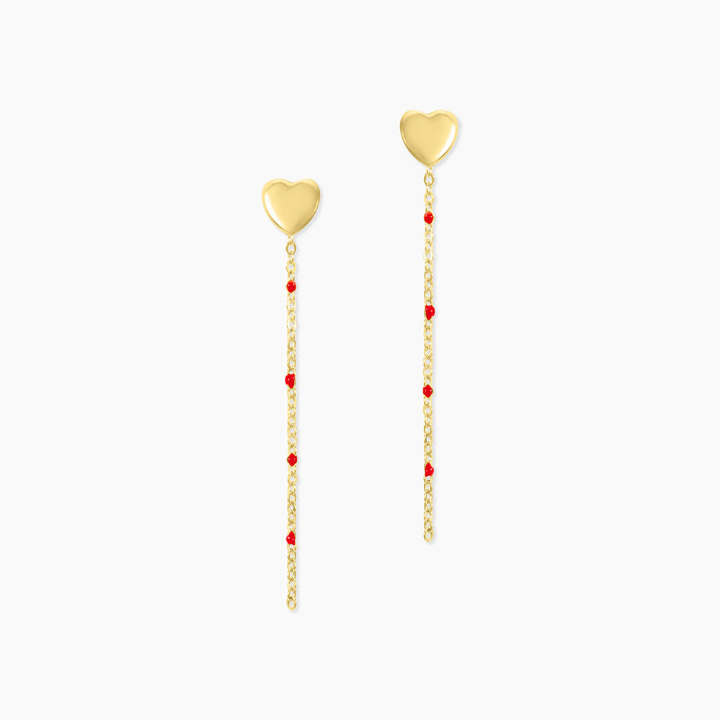 Boucles D'Oreilles Pendantes Bubble Argent Jaune - Boucles d'oreilles fantaisie Enfant | Histoire d&rsquo;Or