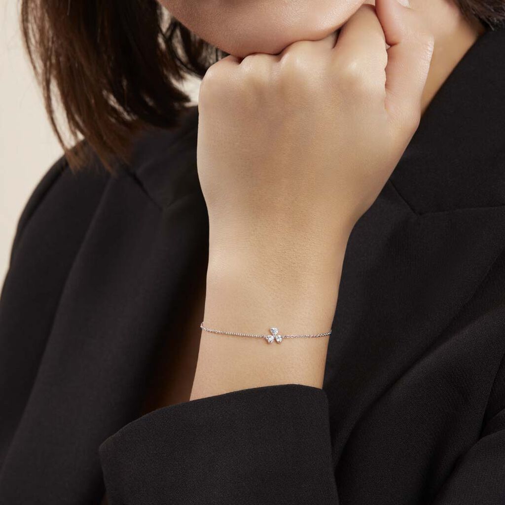 Bracelet Paesie Argent Blanc Oxyde De Zirconium - Bracelets Femme | Histoire d’Or