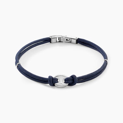 Bracelet Fabrice Acier Blanc - Bracelets cordon Homme | Histoire d’Or