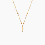 Collier Plaqu&eacute; Or Jaune Lettra - Bijoux sans pierre Femme | Histoire d&rsquo;Or