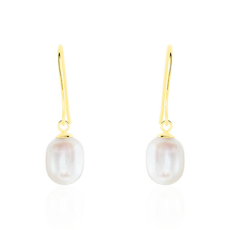 Boucles D'oreilles Pendantes Baroque Or Jaune Perle De Culture - Boucles d'oreilles pendantes Femme | Histoire d’Or