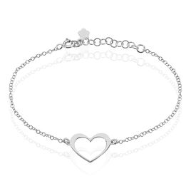 Bracelet Cosima Argent Blanc - Bracelets Coeur Femme | Histoire d’Or