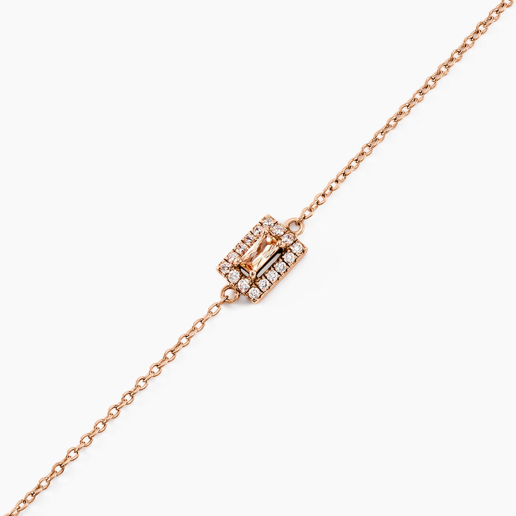 Bracelet Laurine Argent Rose Oxyde De Zirconium - Bracelets Femme | Histoire d’Or
