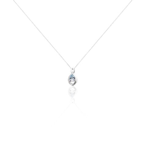 Collier Dalil Or Blanc Topaze Oxyde - Colliers Femme | Histoire d’Or