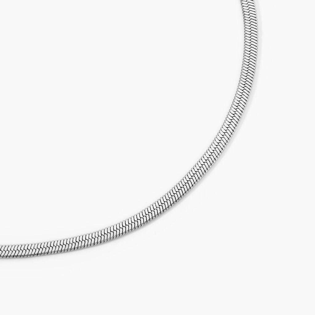 Chaine Prestance Acier Blanc - Colliers fantaisie Femme | Histoire d&rsquo;Or