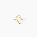 Boucles D'Oreilles Pendantes Amazone Plaqu&eacute; Or Jaune Oxyde De Zirconium - Boucles d'oreilles fantaisie Femme | Histoire d&rsquo;Or