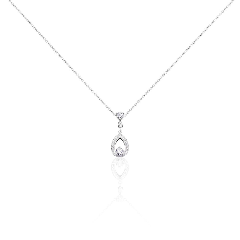 Collier Istanbul Argent Blanc Oxyde De Zirconium