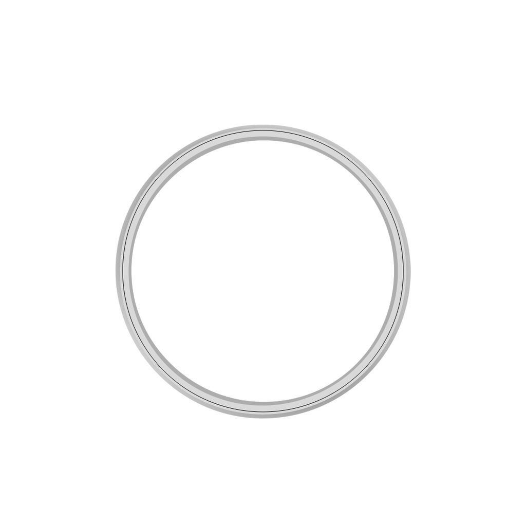 Alliance Rhodium Ruban Plat Palladium Bicolore - Alliances Homme | Histoire d’Or