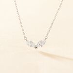 Collier Winter Sweetness Argent Blanc Oxyde De Zirconium - Colliers fantaisie Femme | Histoire d&rsquo;Or