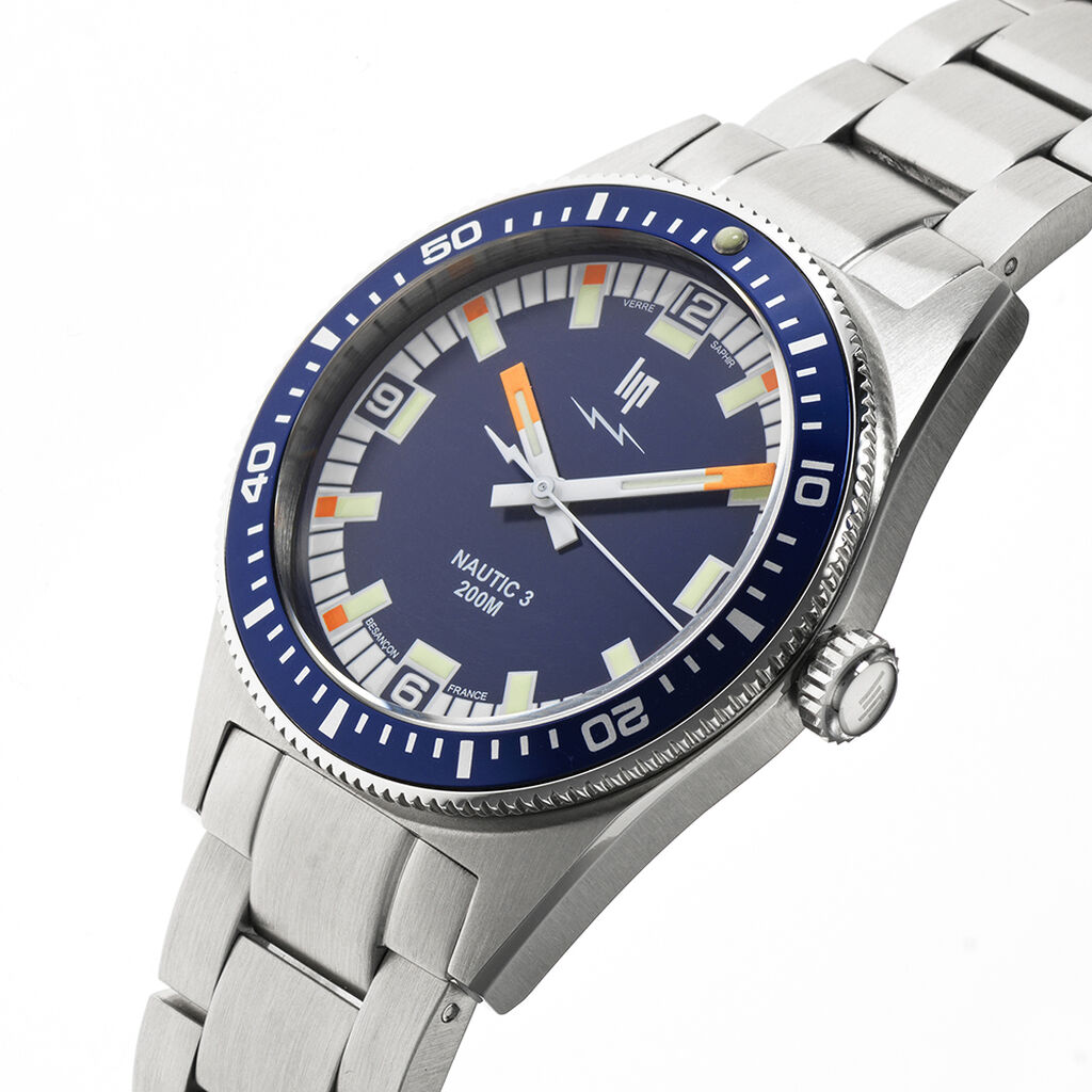 Montre Lip Nautic 3 Bleu - Montres Unisex | Histoire d&rsquo;Or
