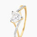 Bague Or Jaune Clothilde Oxyde De Zirconium - Bagues avec pierre Femme | Histoire d’Or