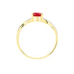 Bague Candice Or Jaune Rubis - Bagues solitaires Femme | Histoire d&rsquo;Or