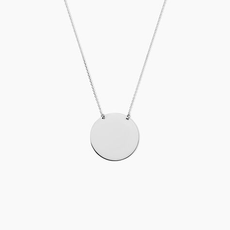 Collier Lisa Or Blanc - Colliers Naissance Femme | Histoire d’Or