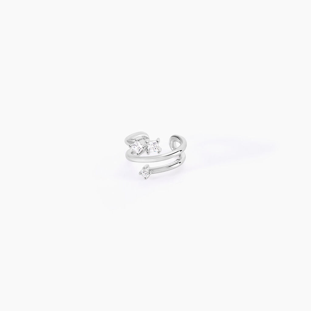 Bague D'hélix Unitaire Amada Argent Blanc Oxyde De Zirconium - Boucles d'oreilles fantaisie Femme | Histoire d’Or